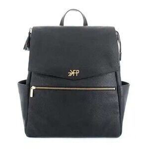 Freshly Picked Classic Lg Diaper Bag Backpack Black Zipper Pockets Pad $199 MSRP
